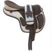Y&Z Enterprises All Purpose Synthetic Treeless Freemax English Horse Saddle Tack Get Matching Girth & Strap (15.5 Inch Seat, Cream) view 2