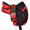 Y&Z Enterprises All Purpose Synthetic Treeless Freemax English Horse Saddle Tack Get Matching Girth & Strap (15.5 Inch Seat, Red) view 2