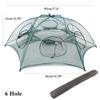 Homebeast 4/6/8 Hole Portable Folded Fishing Net Bait Fish Shrimp Minnow Crawdad Crayfish Crab Baits Cast Mesh Trap view 1