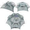 Homebeast 4/6/8 Hole Portable Folded Fishing Net Bait Fish Shrimp Minnow Crawdad Crayfish Crab Baits Cast Mesh Trap view 2