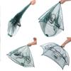 Homebeast 4/6/8 Hole Portable Folded Fishing Net Bait Fish Shrimp Minnow Crawdad Crayfish Crab Baits Cast Mesh Trap view 3