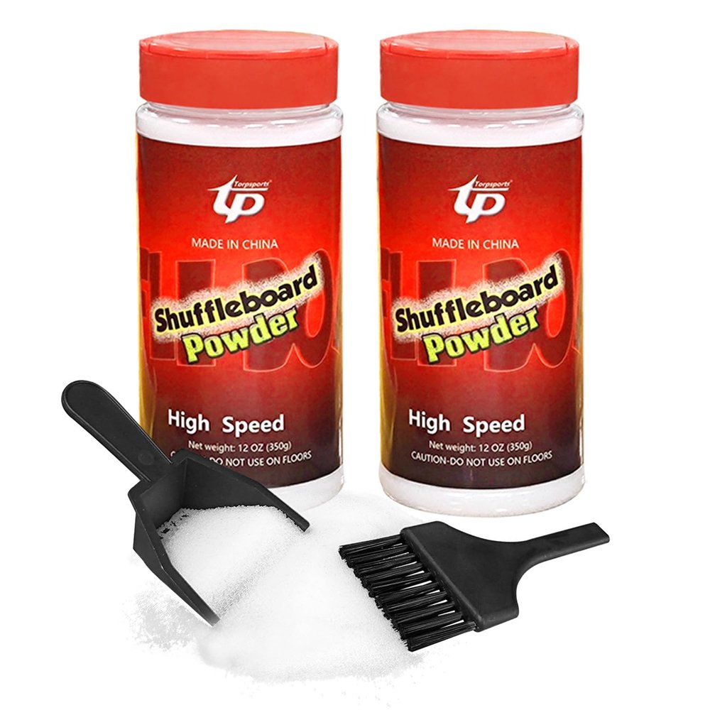 TORPSPORTS Shuffleboard Powder Wax Shuffleboard Sand Wax/Dustpan/Mini Broom Sets