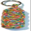 RedVex King Cobra Style Key Chains - Choose your color (Qty - 1) (Confetti) view 2