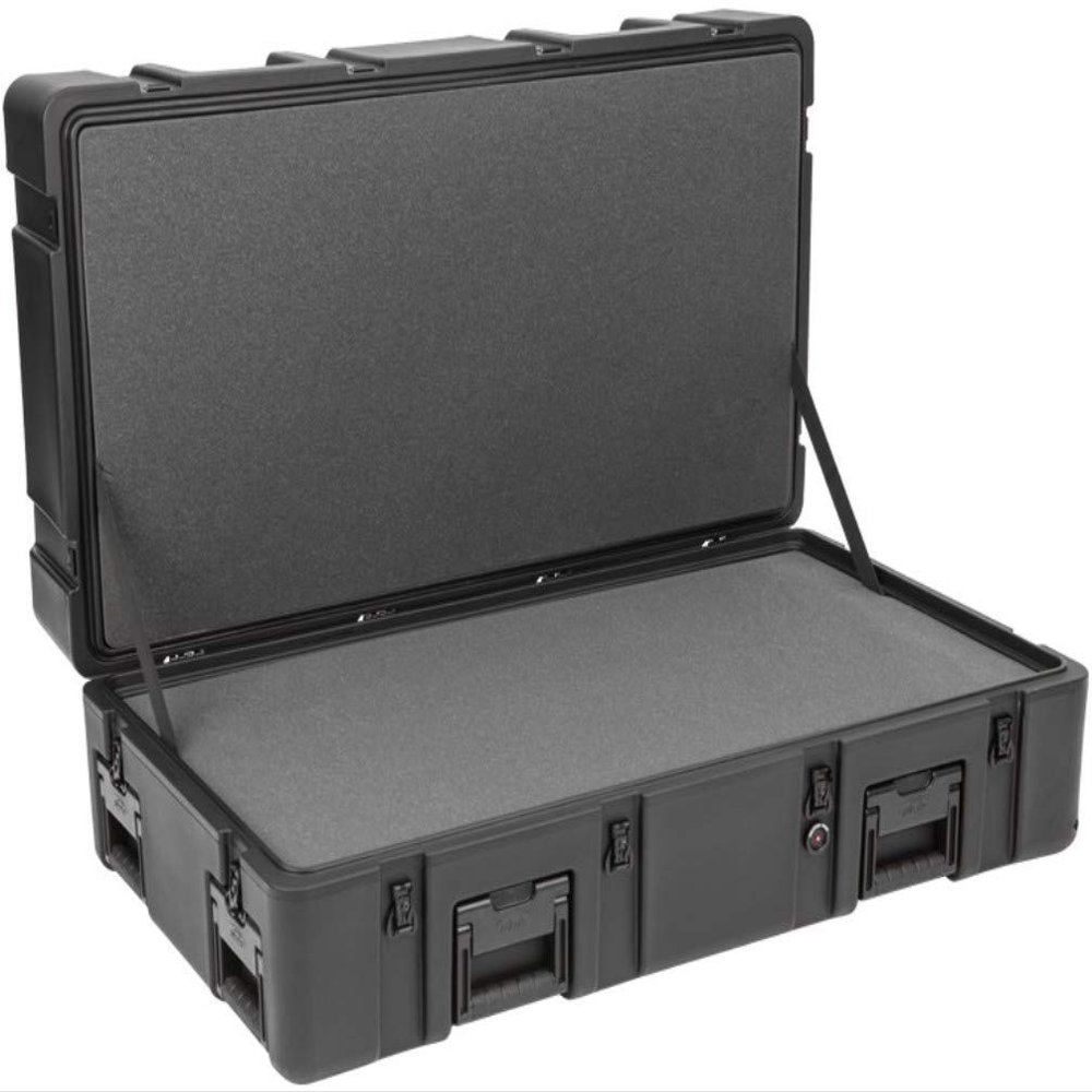 SKB Cases 3R4222-14B-L 3R-Series 4222-14 Waterproof Utility Case with Layered Foam, LLDPE Polyethylene Impact Resistant, Stainless Steel Latches and Hinges, Interior 42" x 22" x 14.9"