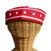 RaanPahMuang Brand Lisu Hill Tribe Crafted Taqiyah Islam Hat Kufi Cap, Medium, Multi - Pink view 1