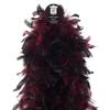 ZUCKER Chandelle Boas Tipped - Burgundy/Black view 2