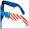 Kids Flag Polarized Lens Sunglasses patriotic 4th of july UV protection view 2