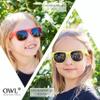Kids Polarized Smoke Lens Sunglasses Protect Child's Eyes Orange view 4
