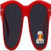 Kids Polarized Smoke Lens Sunglasses Protect Child's Eyes Red view 2