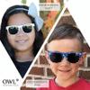 Kids Polarized Smoke Lens Sunglasses Protect Child's Eyes White view 4