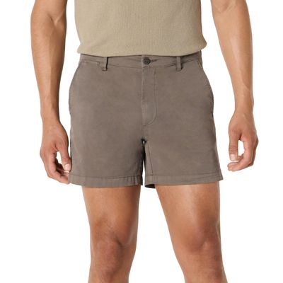 Amazon Essentials Men's Slim-Fit 5" Flat-Front Comfort Stretch Chino Shorts, Grey, 40
