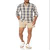Amazon Essentials Men's Slim-Fit 5" Lightweight Comfort Stretch Oxford Shorts, Khaki Brown, 28 view 4