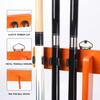 GSE Games & Sports Expert Billiard Cue Stick Hanging Wall Mounting Rack Only, Holds 6 Pool Cue Sticks, Billiard Ball Racks and Full Set of Pool Balls (Oak) view 3