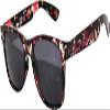 Kids Floral frame Polarized Lens Sunglasses patriotic 4th of july UV protection view 1
