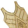 1920s Gatsby Sequin Fringed Paisley Flapper Dress with 20s, Beige, Size Large view 3