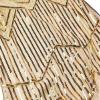 1920s Gatsby Sequin Fringed Paisley Flapper Dress with 20s, Beige, Size Large view 4