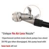 Giyo High Pressure Shock Pump, (300 PSI Max) for Fork & Rear Suspension, Lever Lock on Nozzle No Air Loss (Black) view 4