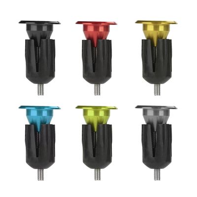 Handlebar Long End Caps Plugs,Cycle End Plugs Aluminum Alloy Handlebar Grip Road Handlebar End5 Colors Available(Black)