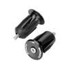 Handlebar Long End Caps Plugs,Cycle End Plugs Aluminum Alloy Handlebar Grip Road Handlebar End5 Colors Available(Black) view 2