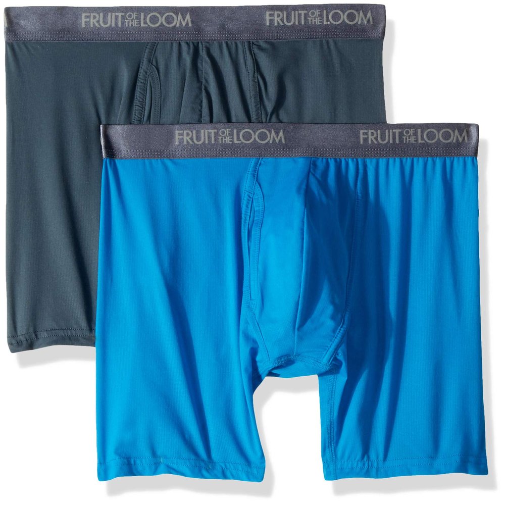 Fruit of the Loom Men's Premium Everlight Boxer Brief, assorted, Large