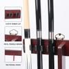 GSE Games & Sports Expert Billiard Cue Stick Hanging Wall Mounting Rack Only, Holds 6 Pool Cue Sticks, Billiard Ball Racks and Full Set of Pool Balls (Mahogany) view 3