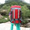 UNISTRENGH 80L Internal Frame Backpacks Outdoor Nylon Hiking Backpack Water-resistant Trekking Bag with Rain Cover for Camping Mountaineering Traveling (Red) view 3