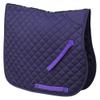 Rhinegold Cotton Quilted Saddle Cloth - Cob - Purple view 1