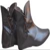 Medieval Gothic Handmade Leather Boots (Brown, 6) view 1