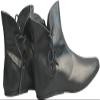 Medieval Gothic Handmade Leather Boots (Black, 10) view 1