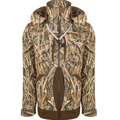 Drake Guardian Flex Full Zip Jacket - Shell Weight Mossy Oak DU Shadowgrass Blades SM