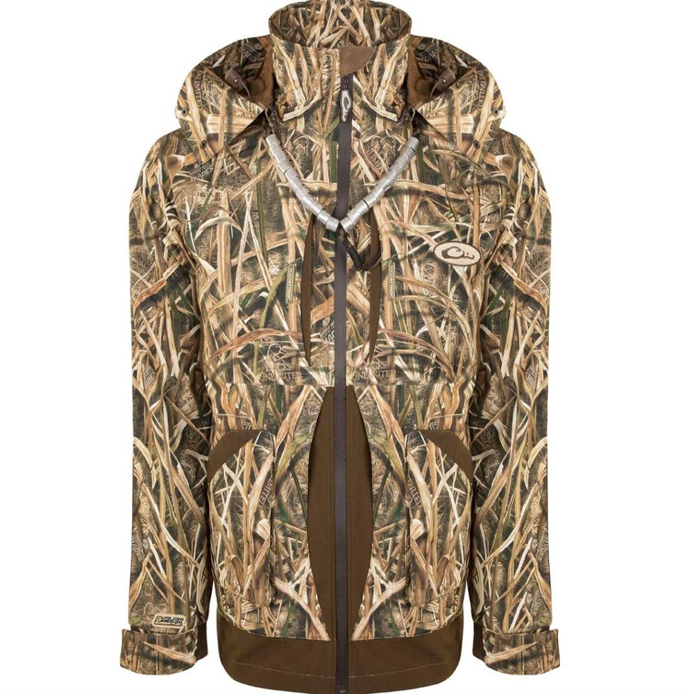 Drake Guardian Flex Full Zip Jacket - Shell Weight Mossy Oak DU Shadowgrass Blades SM