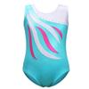 BAOHULU Leotards for Girls Gymnastics Toddler Shiny Diamond Metallic Athletic Bodysuit B179_LightBlue_10A view 1