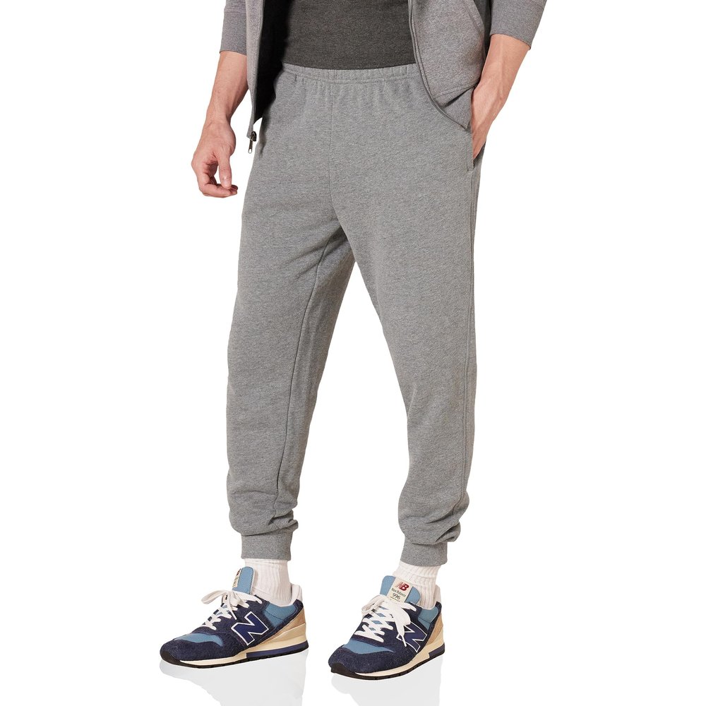 Amazon Essentials Men's Relaxed-Fit Fleece Joggers Sweatpants, Light Grey Heather, X-Small