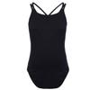 Agoky Girl's Basic Crisscross Back Gymnastic Dance Clothing Cotton Cami Ballet Performance Dancewear Sports Leotard Unitard Black 5-6 Years view 3