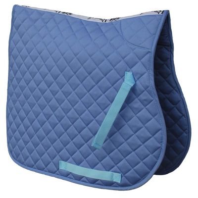 Rhinegold Cotton Quilted Saddle Cloth - Pony - Sky Blue