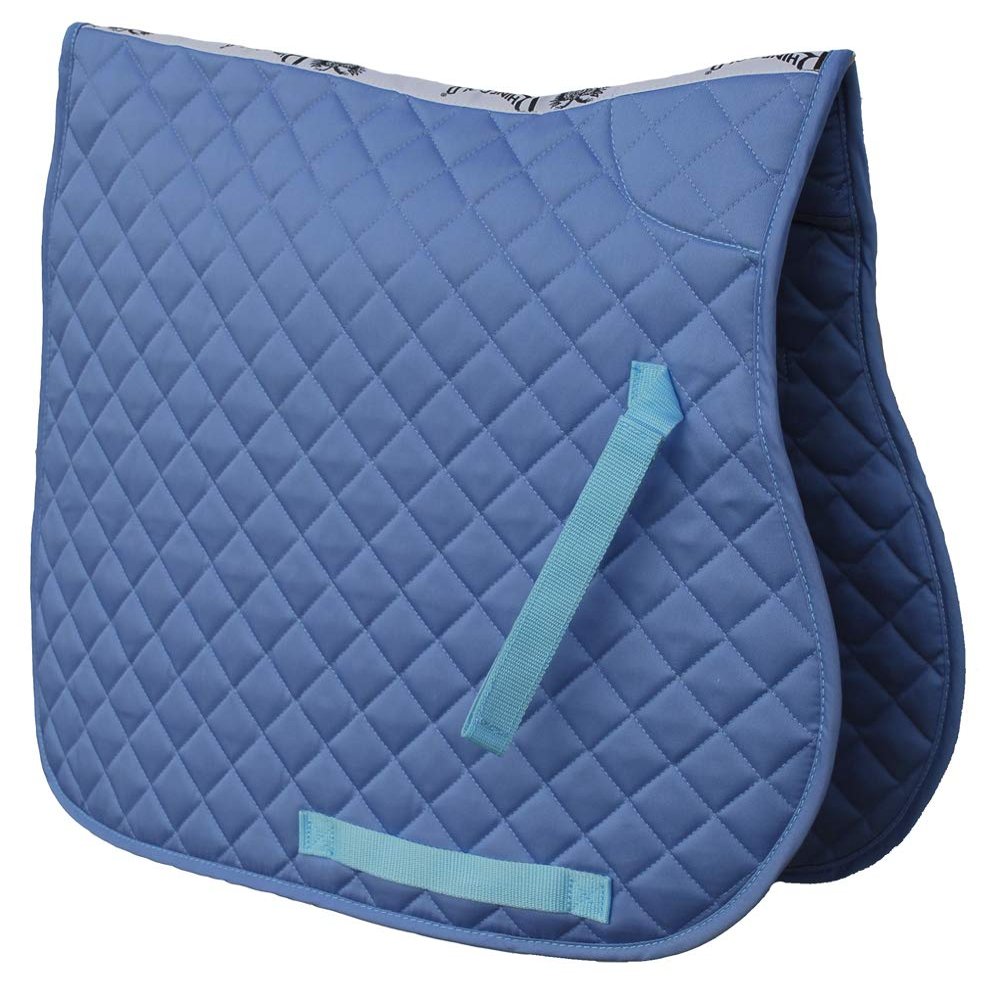 Rhinegold Cotton Quilted Saddle Cloth - Pony - Sky Blue