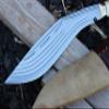 EGKH - Hand Forged Kukri - 12.5" Amazing 5 Fullers Khukuri - Fixed Blade - full tang - Tempered - Sharpen - Ready to use view 2