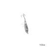 Fish WOW! 20pcs 1/2oz Casting Spoon Jig Lures Hammered Spoons with a Treble Hook - Chrome Silver view 4