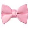 Spring Notion Boys' Pre-Tied Banded Satin Bow Tie, Medium, Dusty Rose view 1