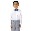 Spring Notion Boys' Pre-Tied Banded Satin Bow Tie, Small, Navy view 2