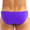 ACSUSS Men's Breathe Smooth Ice Silk Bikini G-String Thongs Underwear Swimwear Purple L view 3