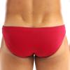 ACSUSS Men's Breathe Smooth Ice Silk Bikini G-String Thongs Underwear Swimwear Red XXL view 3