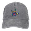 ASL I Love You Sign Language Unisex Adult Baseball Hat Sports Outdoor Cowboy Cap for Men and Women Snapback Ash view 1