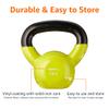 Amazon Basics Vinyl Kettlebell, 12 pound, Yellow view 3
