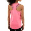More Mile Racer Back Girls Running Vest - Pink-11-12 Years view 3