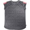 More Mile Girls Cap Short Sleeve Running Top - Grey-9-10 Years view 4