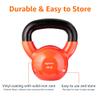 Amazon Basics Vinyl Kettlebell, 20 Pounds, Orange view 3