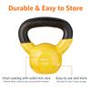 Amazon Basics Vinyl Kettlebell, 10 Pounds, Light Orange view 3