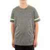 More Mile Marl Boys Short Sleeve Running Top - Grey-9-10 Years view 1