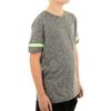 More Mile Marl Boys Short Sleeve Running Top - Grey-9-10 Years view 3